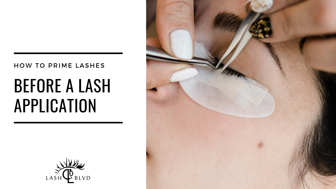How To Prime Lashes Before A Lash Application | Watch Now!