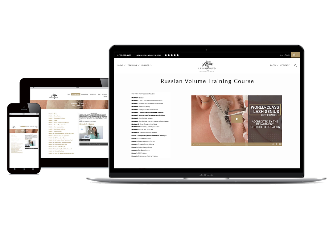 Online Training | Russian Volume Lash