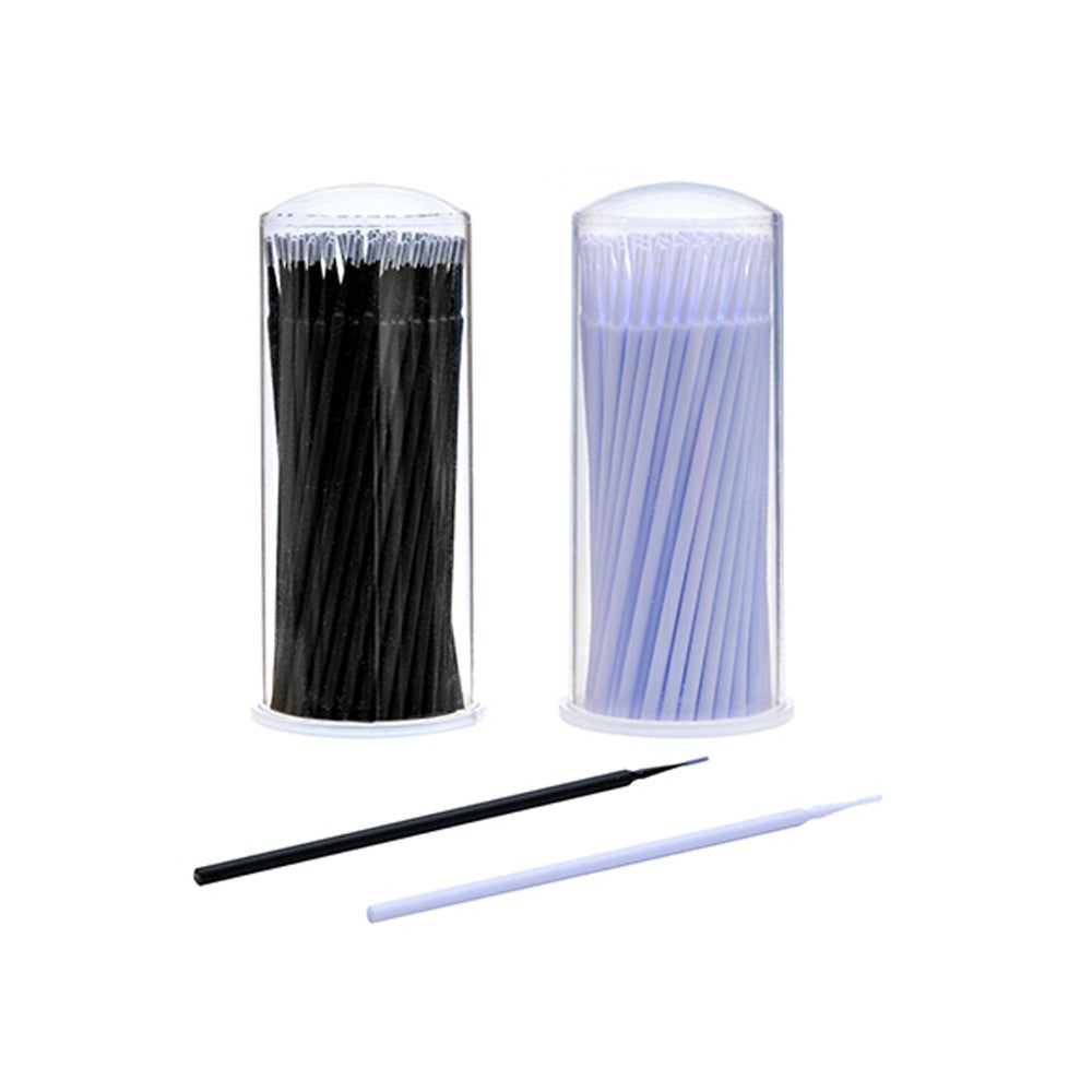 100 Micro Brushes For Eyelash Extensions - Lash BLVD