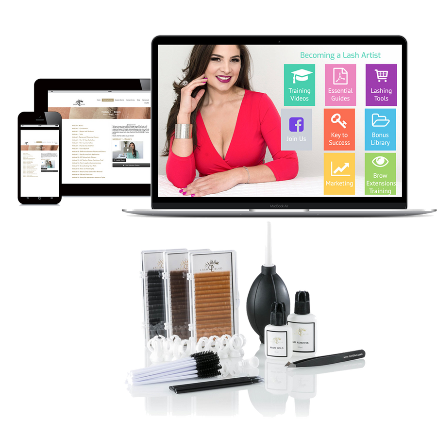 Online Eyebrow Extensions Training + Kit (optional)