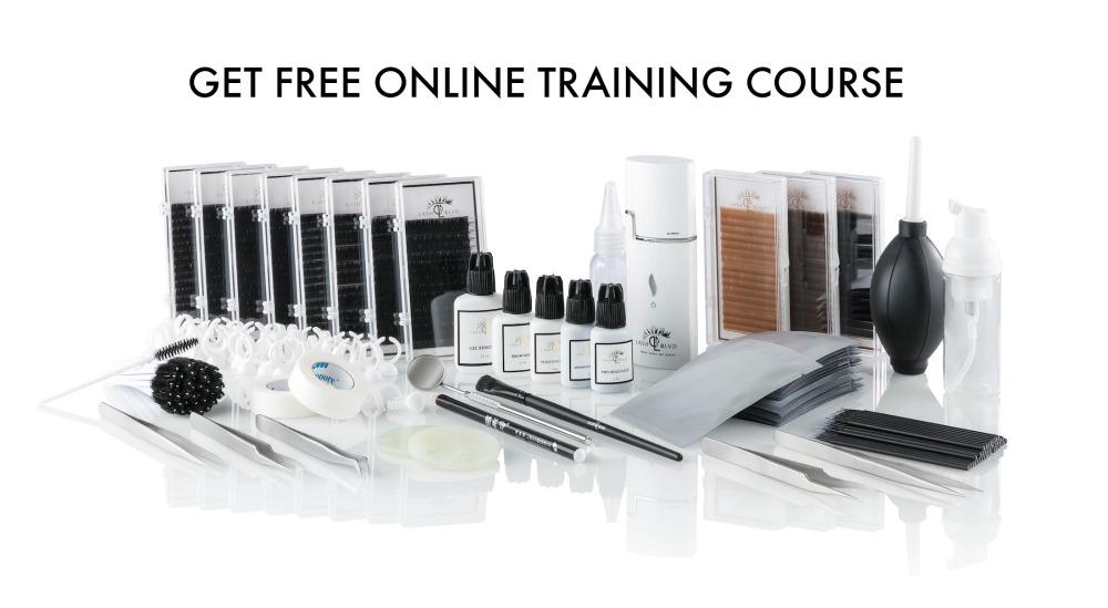 Professional lash starter kit included with accredited online lash certification training program