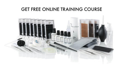 Professional lash starter kit included with accredited online lash certification training program